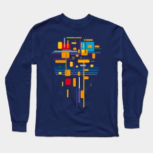 minimal architecture- funny colors Long Sleeve T-Shirt